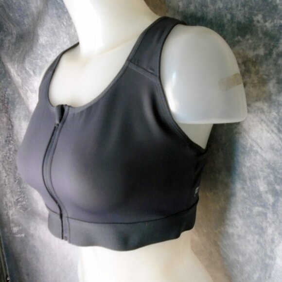 Fabletics Sports Bra, Recent Style, High Impact, Dark Gray, M - Picture 2 of 10
